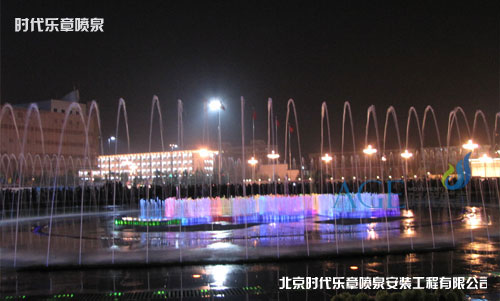 石家庄省委广场音乐喷泉