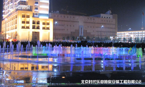 石家庄省委广场音乐喷泉