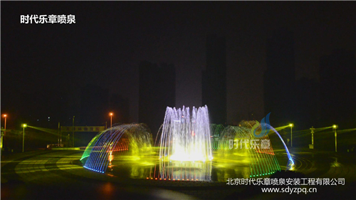 山西晋城吴王山森林公园广场音乐喷泉工程